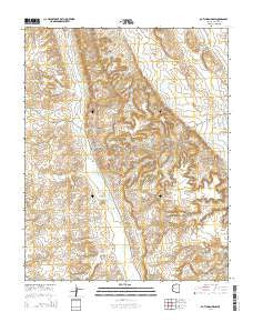 Dutchman Draw Arizona Current topographic map, 1:24000 scale, 7.5 X 7.5 Minute, Year 2014