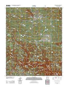 Dutton Hill Arizona Historical topographic map, 1:24000 scale, 7.5 X 7.5 Minute, Year 2011