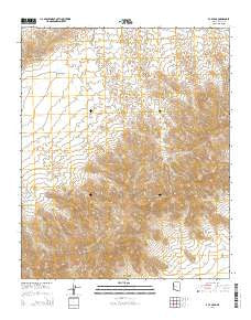E C P Peak Arizona Current topographic map, 1:24000 scale, 7.5 X 7.5 Minute, Year 2014