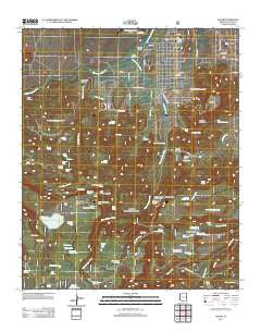 Eagar Arizona Historical topographic map, 1:24000 scale, 7.5 X 7.5 Minute, Year 2011