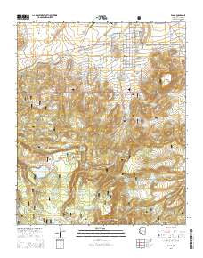 Eagar Arizona Current topographic map, 1:24000 scale, 7.5 X 7.5 Minute, Year 2014