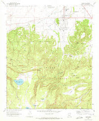 Eagar Arizona Historical topographic map, 1:24000 scale, 7.5 X 7.5 Minute, Year 1969