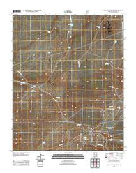 Eagle Nest Mountain Arizona Historical topographic map, 1:24000 scale, 7.5 X 7.5 Minute, Year 2012