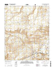 Eagle Nest Mountain Arizona Current topographic map, 1:24000 scale, 7.5 X 7.5 Minute, Year 2014