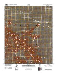 Eagletail Mountains East Arizona Historical topographic map, 1:24000 scale, 7.5 X 7.5 Minute, Year 2011