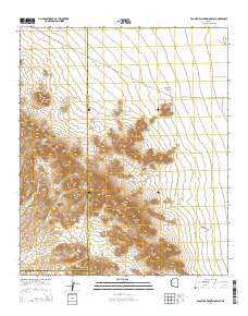 Eagletail Mountains East Arizona Current topographic map, 1:24000 scale, 7.5 X 7.5 Minute, Year 2014
