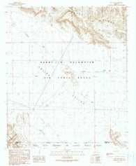 East Pass Arizona Historical topographic map, 1:24000 scale, 7.5 X 7.5 Minute, Year 1990