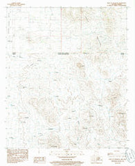 East of Douglas Arizona Historical topographic map, 1:24000 scale, 7.5 X 7.5 Minute, Year 1985