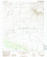 East of Old Leupp Arizona Historical topographic map, 1:24000 scale, 7.5 X 7.5 Minute, Year 1986