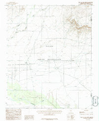 East of Old Leupp Arizona Historical topographic map, 1:24000 scale, 7.5 X 7.5 Minute, Year 1986