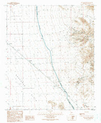 East of Utting Arizona Historical topographic map, 1:24000 scale, 7.5 X 7.5 Minute, Year 1990