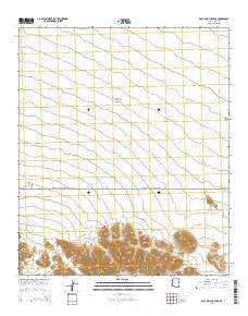 East of Buck Peak Arizona Current topographic map, 1:24000 scale, 7.5 X 7.5 Minute, Year 2014