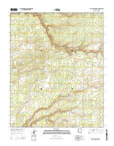 East of Kinlichee Arizona Current topographic map, 1:24000 scale, 7.5 X 7.5 Minute, Year 2014