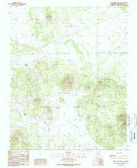 Ebert Mountain Arizona Historical topographic map, 1:24000 scale, 7.5 X 7.5 Minute, Year 1989