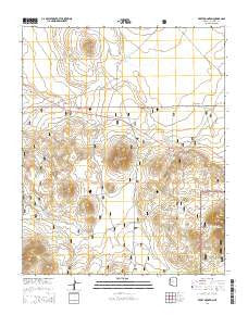 Ebert Mountain Arizona Current topographic map, 1:24000 scale, 7.5 X 7.5 Minute, Year 2014