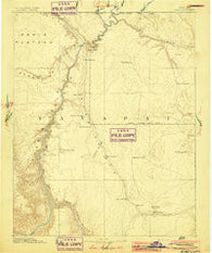 Echo Cliffs Arizona Historical topographic map, 1:250000 scale, 1 X 1 Degree, Year 1891