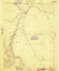 Echo Cliffs Arizona Historical topographic map, 1:250000 scale, 1 X 1 Degree, Year 1891