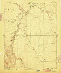 Echo Cliffs Arizona Historical topographic map, 1:250000 scale, 1 X 1 Degree, Year 1886