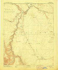 Echo Cliffs Arizona Historical topographic map, 1:250000 scale, 1 X 1 Degree, Year 1891