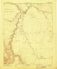 Echo Cliffs Arizona Historical topographic map, 1:250000 scale, 1 X 1 Degree, Year 1891