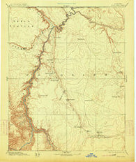 Echo Cliffs Arizona Historical topographic map, 1:250000 scale, 1 X 1 Degree, Year 1891