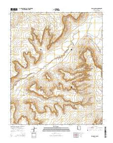 Echo Canyon Arizona Current topographic map, 1:24000 scale, 7.5 X 7.5 Minute, Year 2014