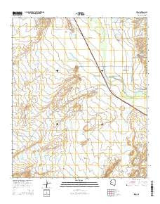 Eden Arizona Current topographic map, 1:24000 scale, 7.5 X 7.5 Minute, Year 2014
