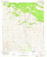 El Capitan Mtn Arizona Historical topographic map, 1:24000 scale, 7.5 X 7.5 Minute, Year 1964