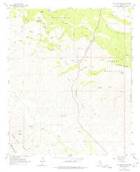 El Capitan Mtn Arizona Historical topographic map, 1:24000 scale, 7.5 X 7.5 Minute, Year 1964
