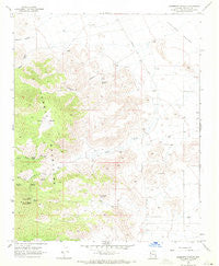 Elements Canyon Arizona Historical topographic map, 1:24000 scale, 7.5 X 7.5 Minute, Year 1968