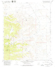 Elements Canyon Arizona Historical topographic map, 1:24000 scale, 7.5 X 7.5 Minute, Year 1968