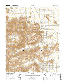 Elements Canyon Arizona Current topographic map, 1:24000 scale, 7.5 X 7.5 Minute, Year 2014