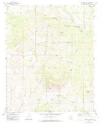 Elephant Mtn Arizona Historical topographic map, 1:24000 scale, 7.5 X 7.5 Minute, Year 1980