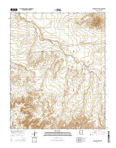 Elephant Butte Arizona Current topographic map, 1:24000 scale, 7.5 X 7.5 Minute, Year 2014