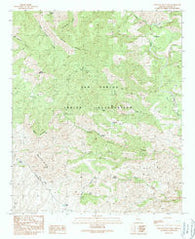 Elevator Mountain Arizona Historical topographic map, 1:24000 scale, 7.5 X 7.5 Minute, Year 1989