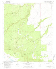 Elliott Canyon Arizona Historical topographic map, 1:24000 scale, 7.5 X 7.5 Minute, Year 1968