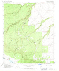 Elliott Canyon Arizona Historical topographic map, 1:24000 scale, 7.5 X 7.5 Minute, Year 1968