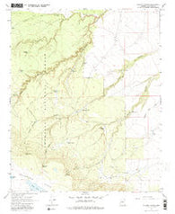 Elliott Canyon Arizona Historical topographic map, 1:24000 scale, 7.5 X 7.5 Minute, Year 1968