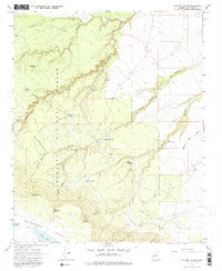 Elliott Canyon Arizona Historical topographic map, 1:24000 scale, 7.5 X 7.5 Minute, Year 1968