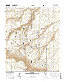 Elliott Canyon Arizona Current topographic map, 1:24000 scale, 7.5 X 7.5 Minute, Year 2014