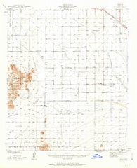 Eloy Arizona Historical topographic map, 1:62500 scale, 15 X 15 Minute, Year 1947