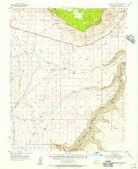 Emmett Wash Arizona Historical topographic map, 1:62500 scale, 15 X 15 Minute, Year 1954