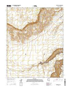 Emmett Wash Arizona Current topographic map, 1:24000 scale, 7.5 X 7.5 Minute, Year 2014
