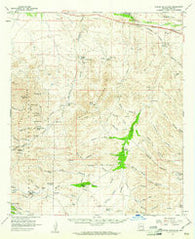 Empire Mountains Arizona Historical topographic map, 1:62500 scale, 15 X 15 Minute, Year 1958