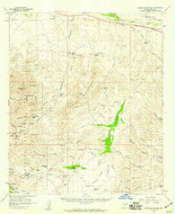 Empire Mountains Arizona Historical topographic map, 1:62500 scale, 15 X 15 Minute, Year 1958