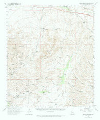 Empire Mountains Arizona Historical topographic map, 1:62500 scale, 15 X 15 Minute, Year 1958