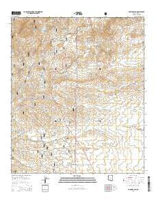 Empire Ranch Arizona Current topographic map, 1:24000 scale, 7.5 X 7.5 Minute, Year 2014