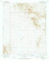 Engesser Pass Arizona Historical topographic map, 1:62500 scale, 15 X 15 Minute, Year 1965