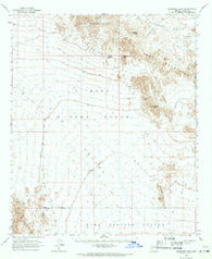 Engesser Pass Arizona Historical topographic map, 1:62500 scale, 15 X 15 Minute, Year 1965
