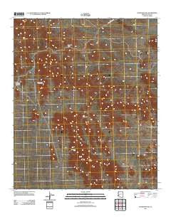Engesser Pass Arizona Historical topographic map, 1:24000 scale, 7.5 X 7.5 Minute, Year 2011